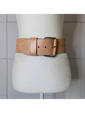 Banana Republic nude leather wide belt